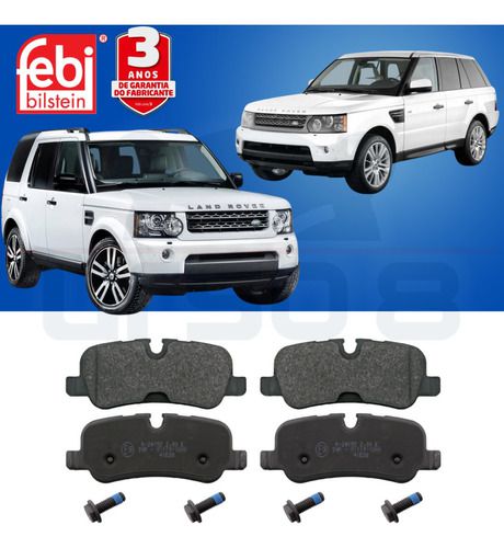 Pastilha Freio Traseira Land Rover Discovery III IV 2.7 3.0 4.0 5.0 2004/.. Range Rover Sport 2.7 3.0 3.6 4.4 2002/2013