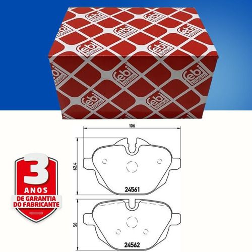 Pastilha Freio Dianteira Bmw Serie 5 F10 F11 G30 G31 520 523 528 530 535 Touring Xdrive 2010/.. X3 G01 2017/.. X4 F26 2014/2018