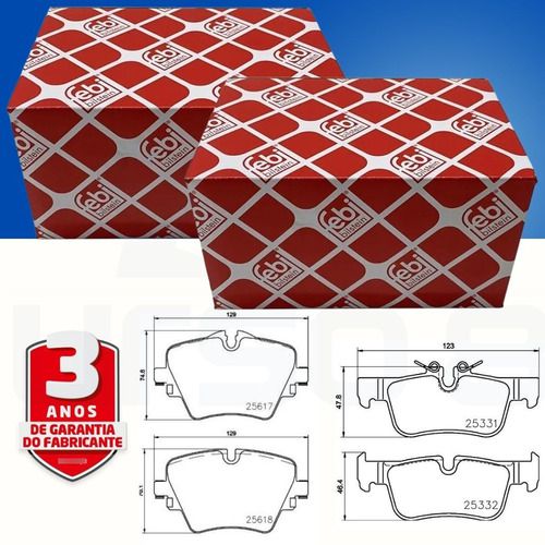 Kit Pastilha Freio Dianteira + Traseira Bmw 218 220 F45 F46 2014/2018 X1 F48 2015/..
