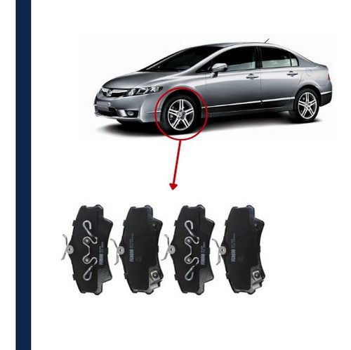 Pastilha Freio Ceramica Dianteira New Civic 1.8 2008/..
