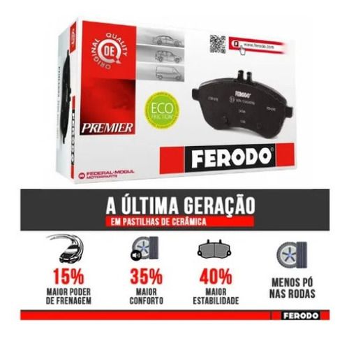 Pastilha Freio Dianteira Cerâmica Hyundai Veloster 1.6 2011/