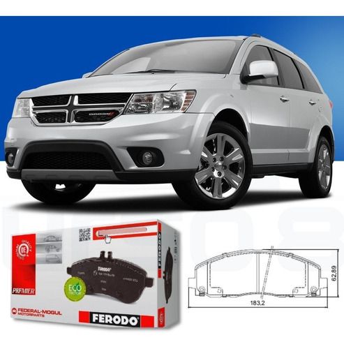 Pastilha Freio Dianteira Cerâmica Dodge Journey Fiat Freemont  2012/..