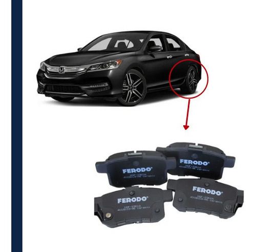 Pastilha Freio Traseira Honda Accord 3.5 Ex V6 24V 2008/....
