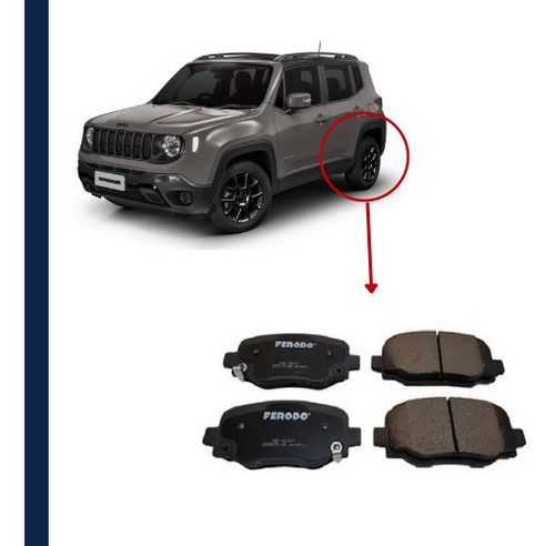 Pastilha Freio Traseira Ceramica Renegade 1.8/2.0 2015/.. Compass Flex Diesel 2017/.. Jeep Cherokee 3.2 2013/..