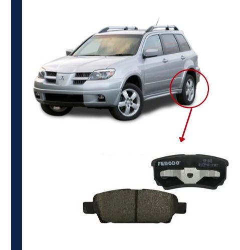 Pastilha Freio Traseira Cerâmica Mitsubishi Outlander 3.0 08