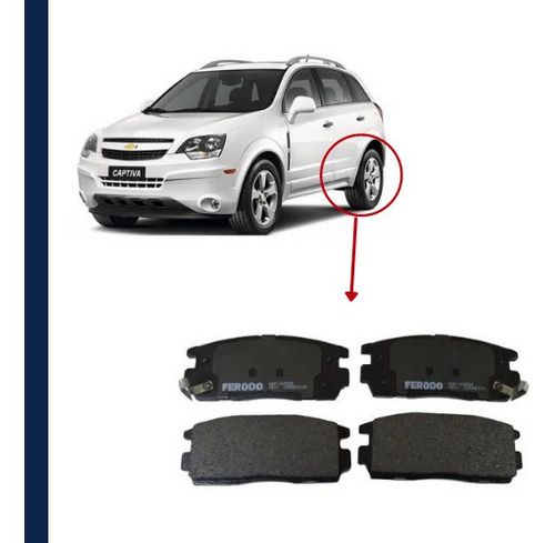 Pastilha De Freio Traseira Cerâmica Gm Captiva 3.2 2006/..