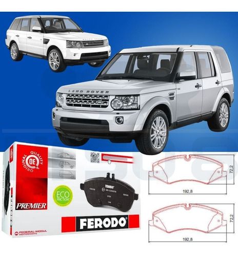 Pastilha Freio Dianteira Cerâmica Land Rover Discovery IV 4 2010/2016 Range Rover III 3 5.0 2009/2012 Range Rover Sport 3.6 2006/2013
