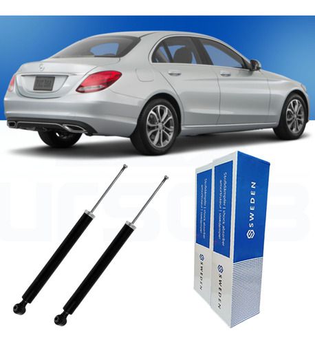 Par Amortecedor Traseiro Mercedes Benz C180 C200 C250 C300 W205 14/19