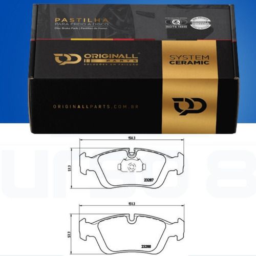 Pastilha Freio Dianteira Cerâmica BMW 318 320 323 325 328 E46 Z3 1998/