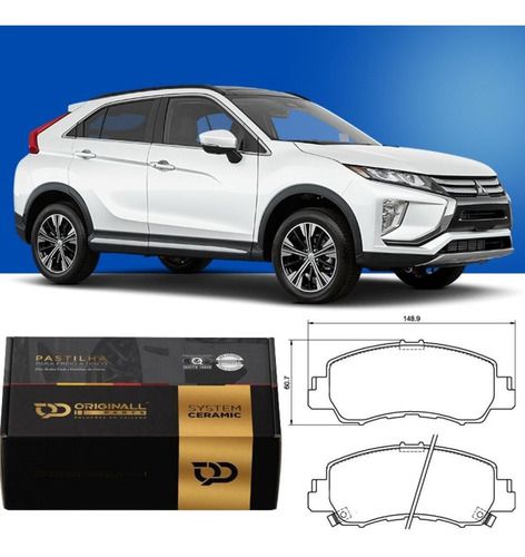 Pastilha Freio Dianteira Cerâmica Mitsubishi ECLIPE CROSS 2018/..