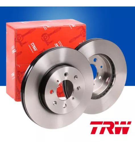 Par Discos Freios Dianteiro Ventilado Linha VW AUDI - 256mm
