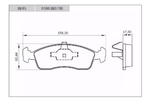 Pastilha Freio Dianteira Fiat Novo Palio 2012/.. Uno Vivace 2010/. Argo 1.0 2018/. Mobi 1.0 2016/.. Grand Siena 1.4 2012/. Citroen C3 1.2 2013/. Peugeot 208 1.5 2013/.