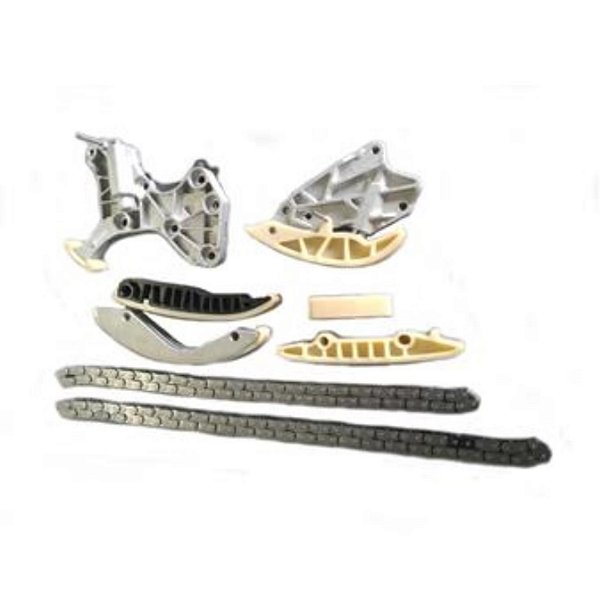 Kit Corrente Distribuição Motor Parcial Jetta Sedan 2.5 / Jetta Variant 2.5 5Cc 07/.. (2 Correntes, 2 Tensores, 4 Guias)