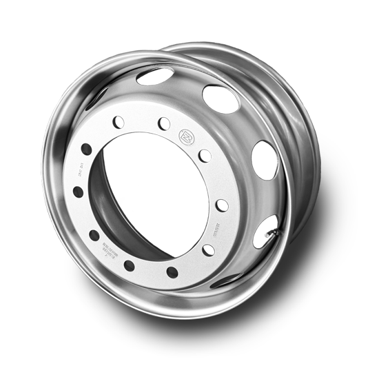 Roda De Aço Ultraleve, Aro 22,5″ X 9″, 10 Furos Retos, Pneus 295, 315, 12R, 13R Borlen Caminhões, Cavalos, Carretas, Ônibus E Motor Home.