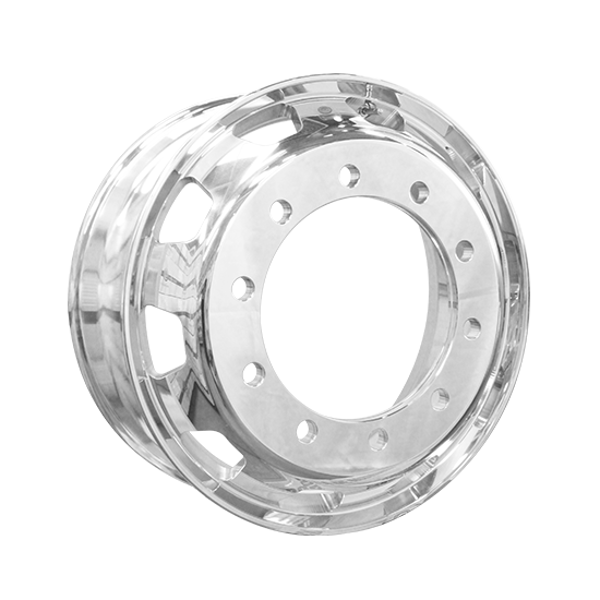 Roda de Alumínio Forjado, Aro 22,5″ X 8,25″, 10 Furos Hexagonais, Pneu 295