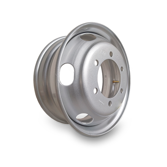 RODA DE AÇO ARO 175 X 6 6 FUROS RETOS PNEU 215