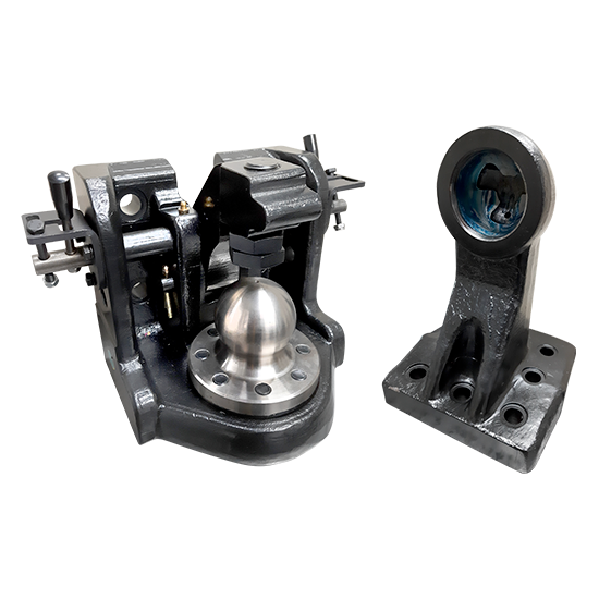 ENGATE ESFÉRICO RODOTREM COM DOLLY DE CAMBÃO RÍGIDO