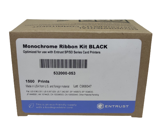 Ribbon Datacard Preto 532000-053 P/ Linha SP/SD - 1500 Impressões