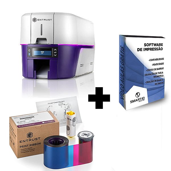 Impressora de Crachás Entrust Sigma DS2 Simplex - Modelo Exclusivo