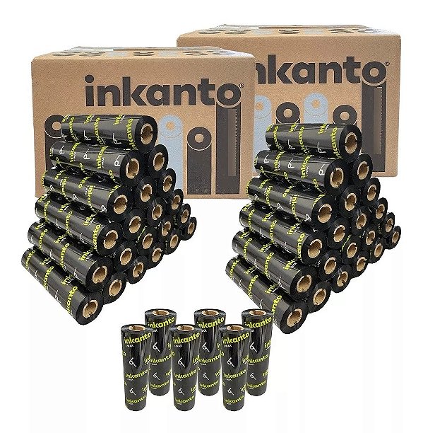 Ribbon Inkanto AWR1 110mm X 74m Cera - 48 Unidades