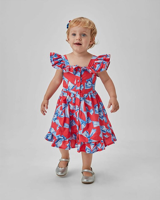 VESTIDO VERMELHO RODADO - UM MAIS UM (897010)