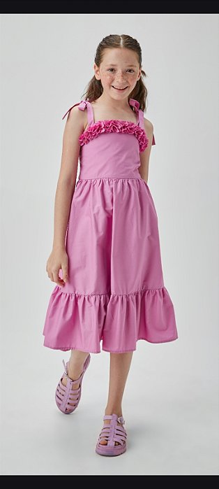 VESTIDO MIDI PINK - UM MAIS UM (891076)