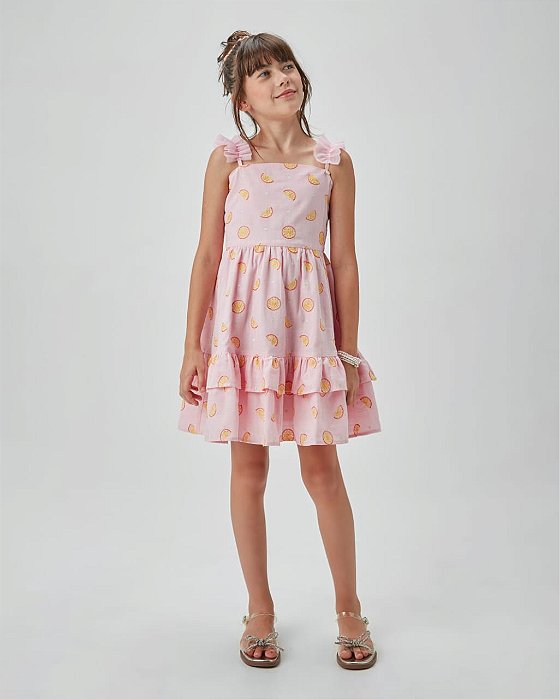 VESTIDO RODADO ROSA CLARO - UM MAIS UM (891045)