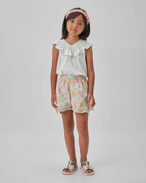 CONJUNTO BLUSA SHORT - BEABÁ (898017)