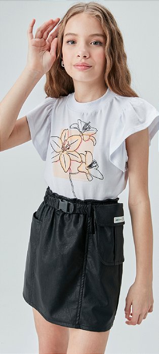 CAMISETA CROPED - TWOIN (889061A)