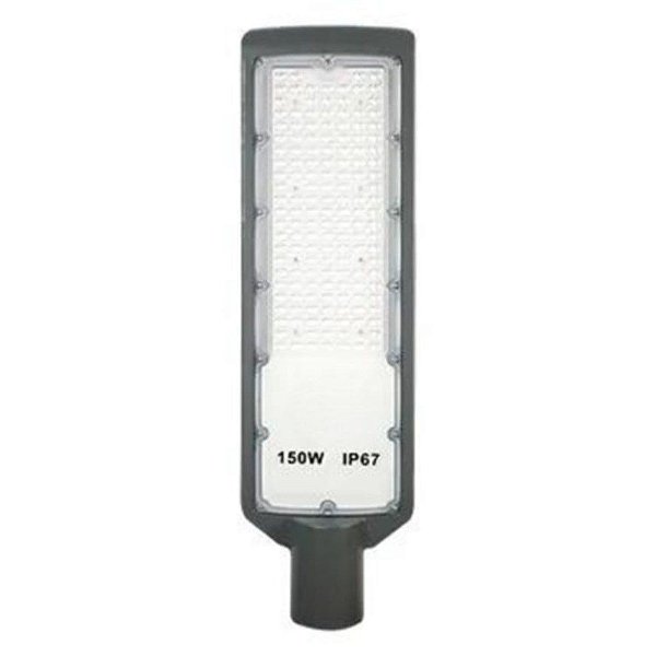 Luminária LED pública slim 150W SMD sensor Fotocélula 6500K bivolt IP67 INMETRO.
