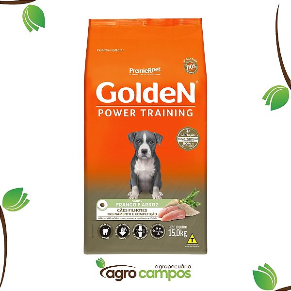 Golden Cães Filhotes Treinamento e Competição(15kg)