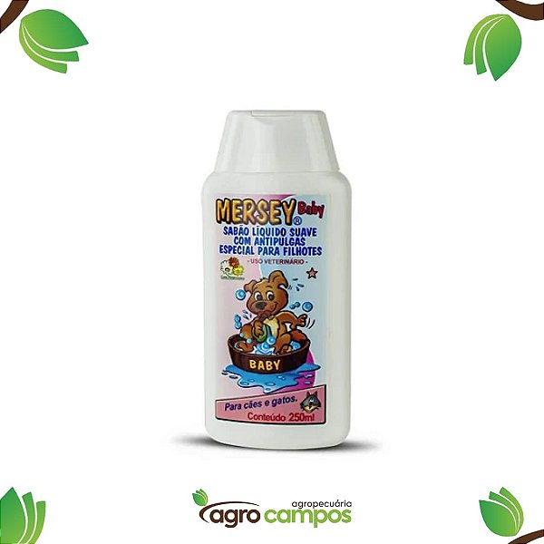 Shampoo Para Cães E Gatos Com Antipulgas Especial Para Filhotes-250ml