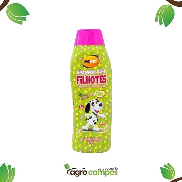 Shampoo 2 em 1 Para Filhotes ( Shampoo E Condicionador)-700ml