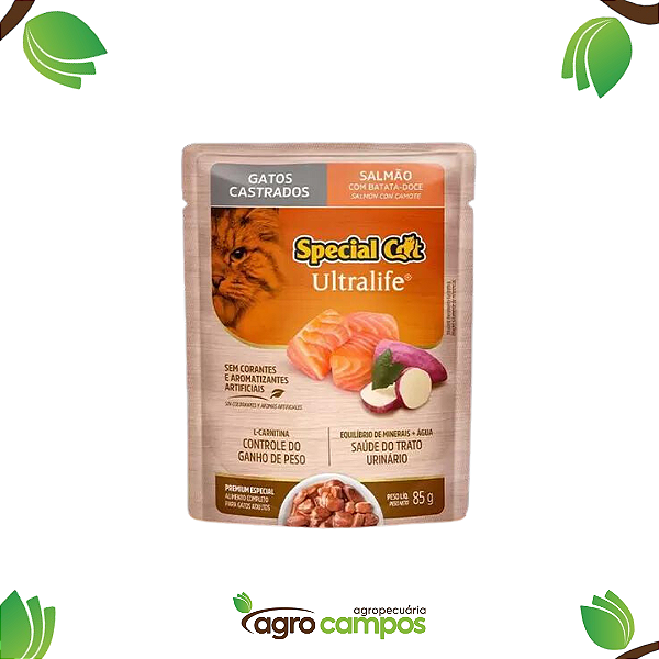 Special Cat Ultralife - Gatos castrados - Salmão com batata doce (85g)