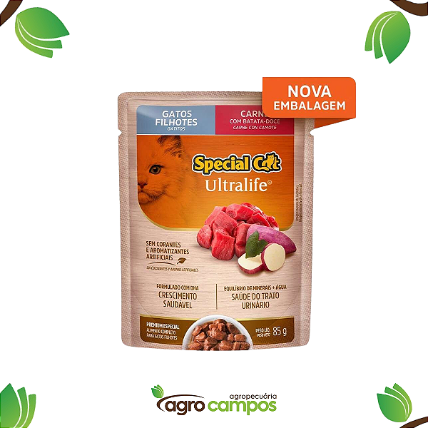 Special Cat Ultralife - Gatos filhotes - Carne com batata doce (85g)