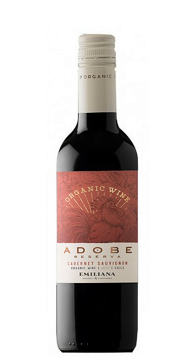 Vinho Chileno Emiliana Adobe TT Cab Sauv 375ml GF
