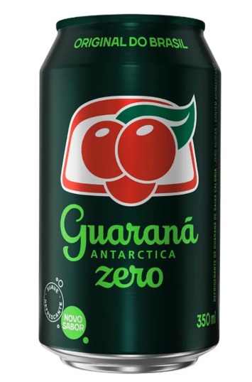 Guaraná Zero Antarctica Lata 350ml