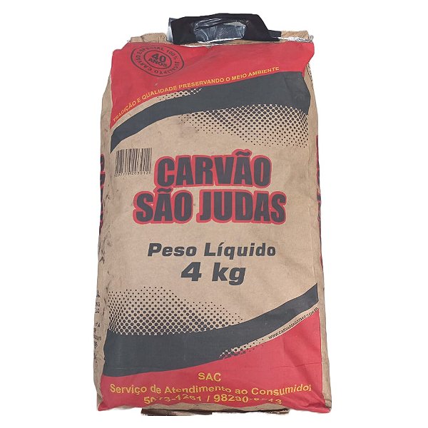 Carvão Vegetal De Eucalipto 4,00 kg