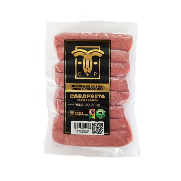 Linguiça de Costela Carapreta Angus 300g -Congelada