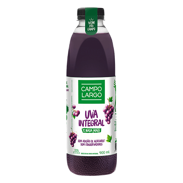Suco de Uva Integral Campo Largo 900ml