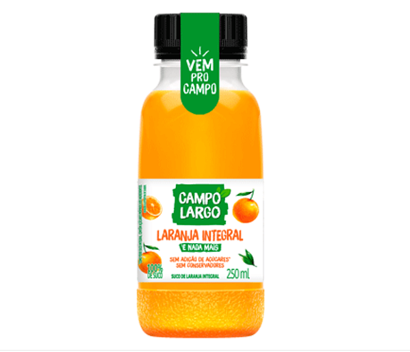 Suco de Laranja Integral Campo Largo 250ml