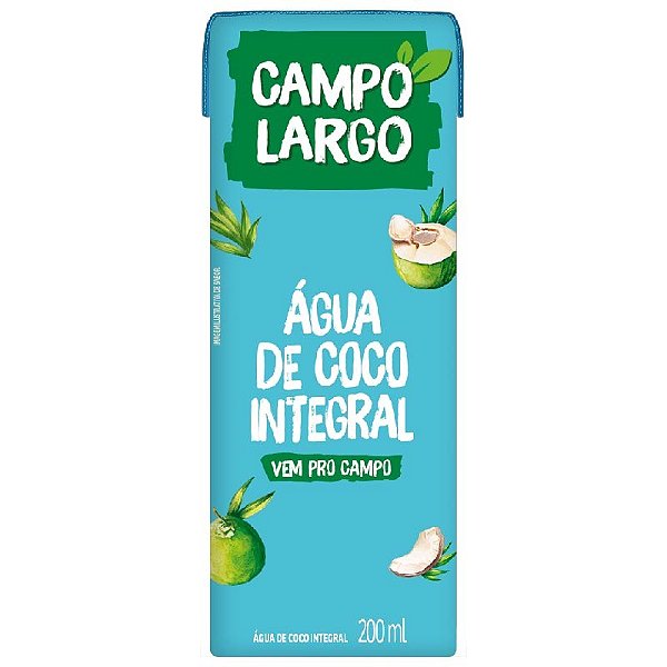 Agua de Coco Integral Campo Largo 200ml