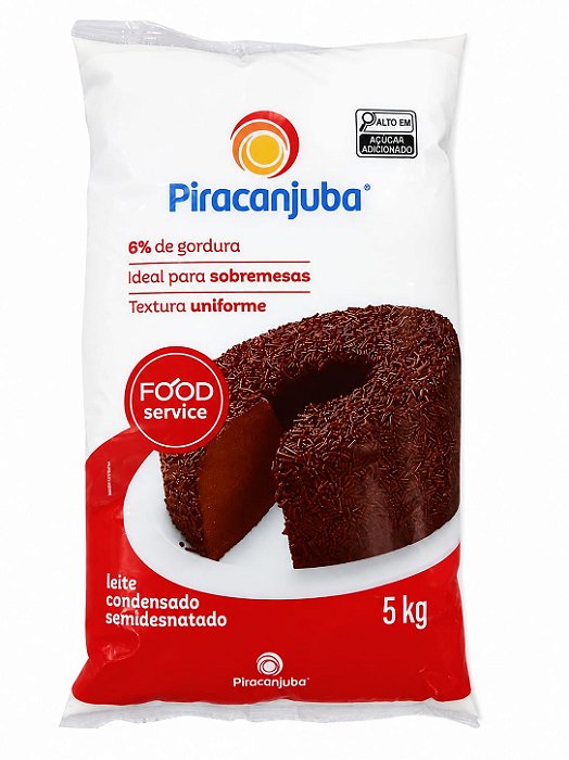 Leite Condensado Piracanjuba 5kg - 6% de Gordura