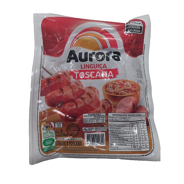 Linguiça Toscana Aurora 700g