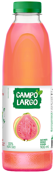 Suco Campo Largo de Goiaba e Maça 900ml.