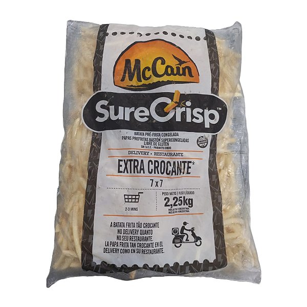 Batata Maccain Surecrisp 7MM - Pacote de 2,25kg ( Preço do Kg - R$ 17,50)