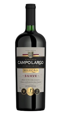 Vinho Campo Largo Seleção Suave 1L.