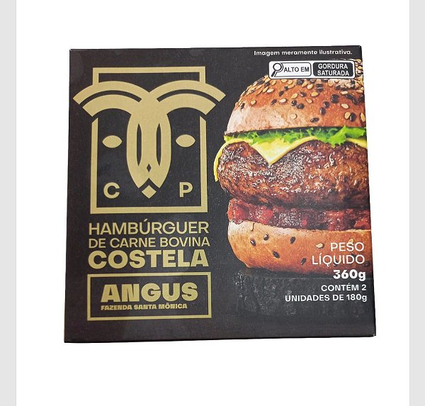 Hamburguer de Costela Angus Carapreta 360g
