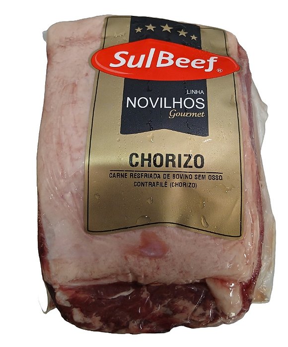 Bife de Chorizo Sulbeef Novilho Fracionada - Resfriada (Peso variável 0,80 kg a 0,95 Kg). Preço Kg / R$ 65,90. (Preço do Item baseado no peso máximo).