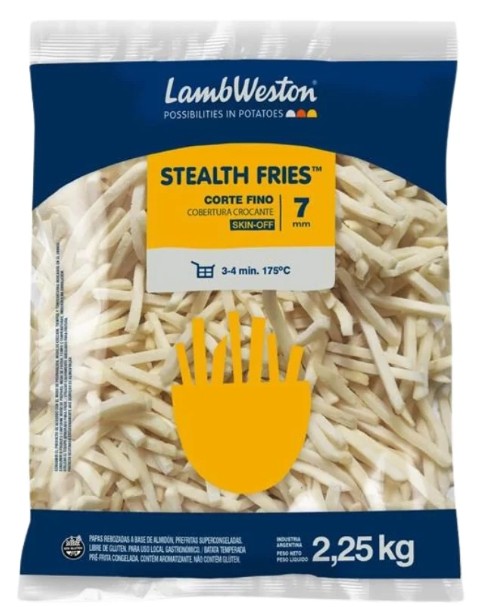 Batata Lambweston 7mm Extra Crocante 2,25Kg (Preço do Kg - R$ 15,59)